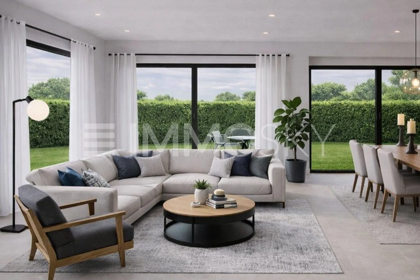 Villa Jumelée Contemporaine - Photo 2 sur 5