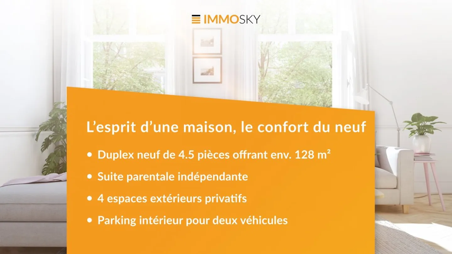 Duplex moderne à Chavannes - Photo 1 sur 5