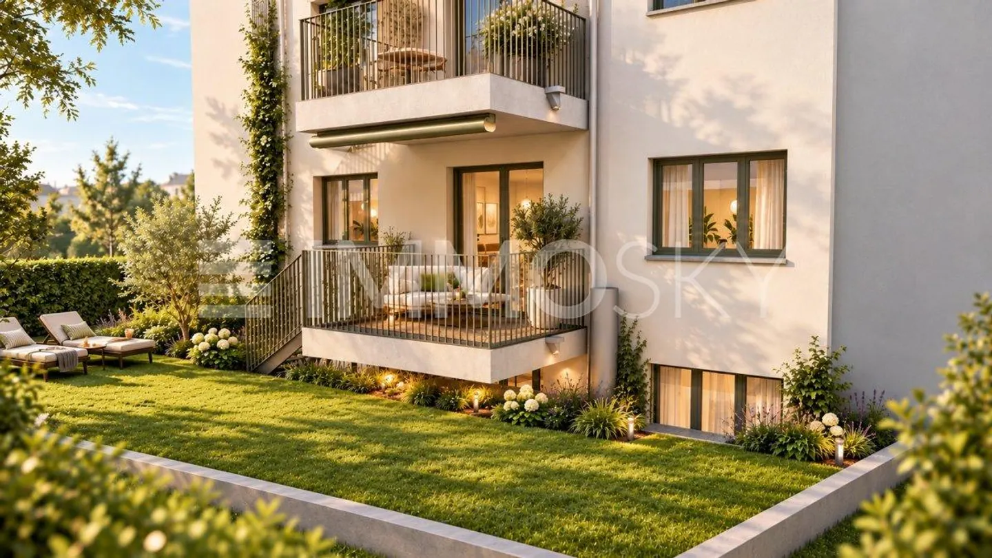 Stadtleben mit Grünblick  ein Zuhause mit Garten - Photo 2 sur 5