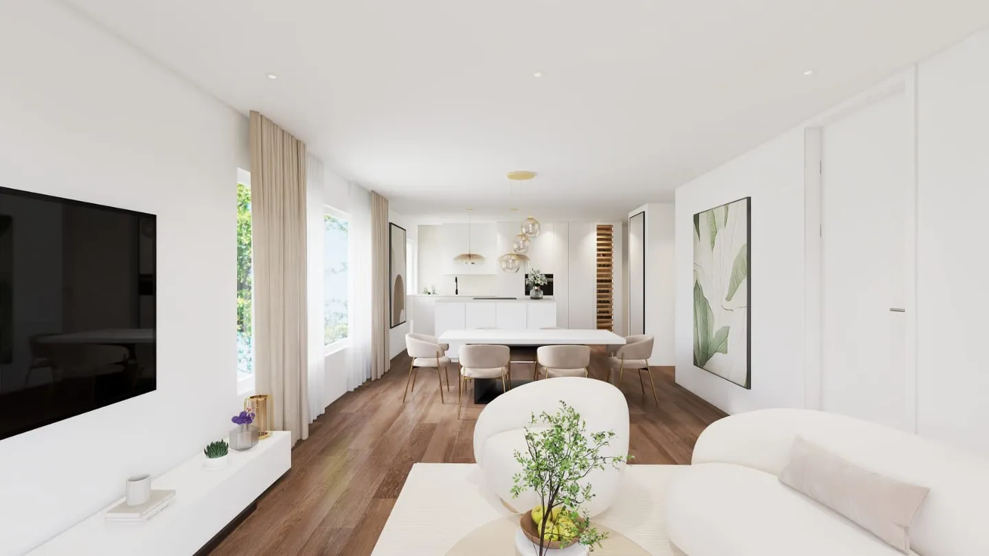 Elegante appartamento nuovo di 3,5 locali con balcone incluso 1 posto auto in garage a Allschwil in vendita - Foto 4 di 9
