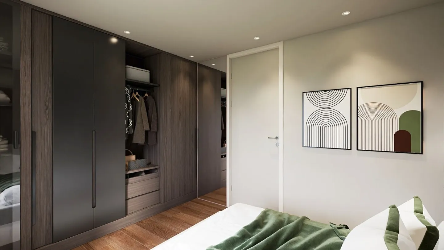 Elegante appartamento nuovo di 3,5 locali con balcone incluso 1 posto auto in garage a Allschwil in vendita - Foto 6 di 9