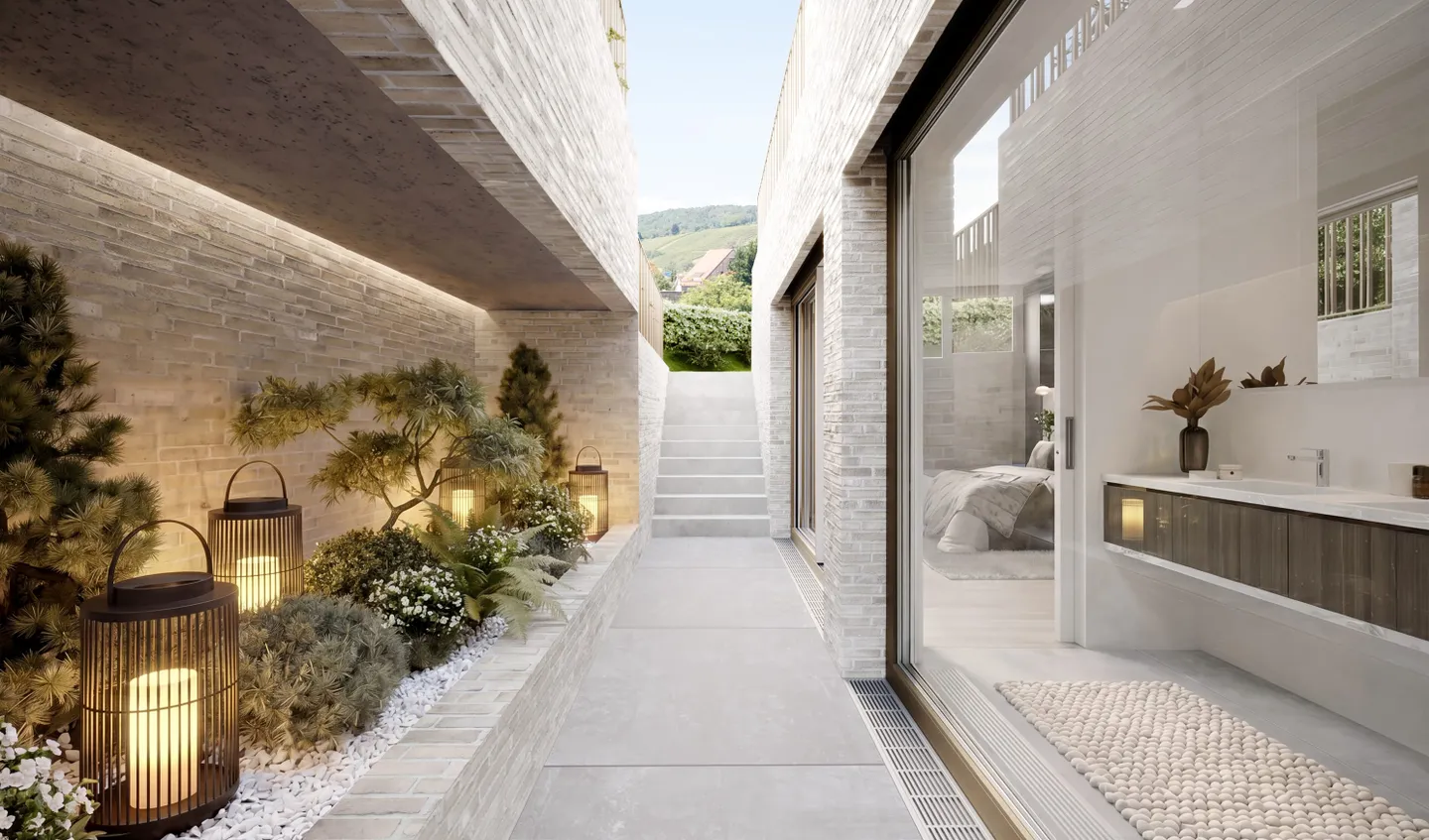 Acheter une élégante maisonnette de 4.5 pièces avec grand jardin et aménagement intérieur exclusif à Biel-Benken - Photo 6 sur 8
