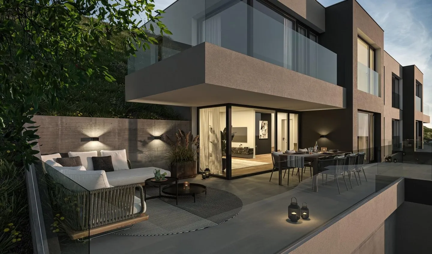 Maison semi-détachée familiale de 4,5 pièces avec terrasse ensoleillée à vendre à Zwingen - Photo 1 sur 6