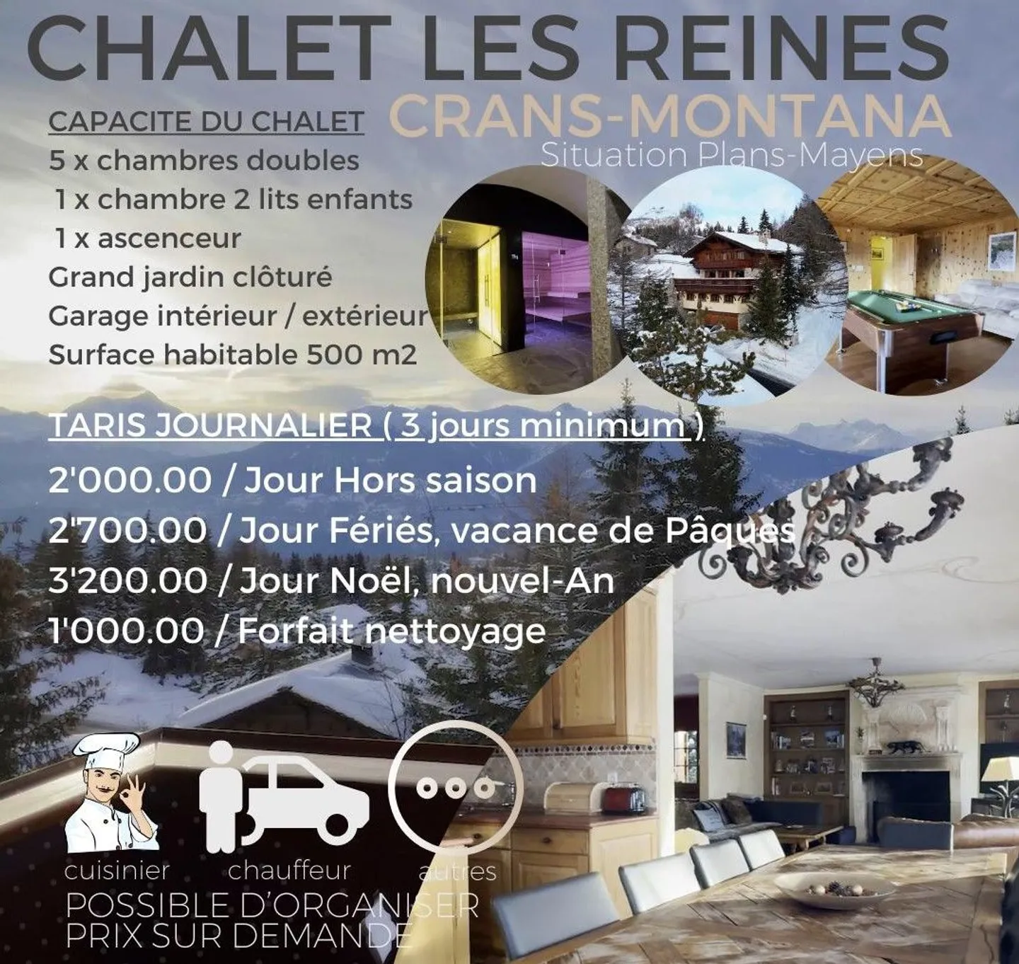 Vacation Rentals: Luxury Chalet with Magnificent View | Plan Mayens - Photo 5 of 5
