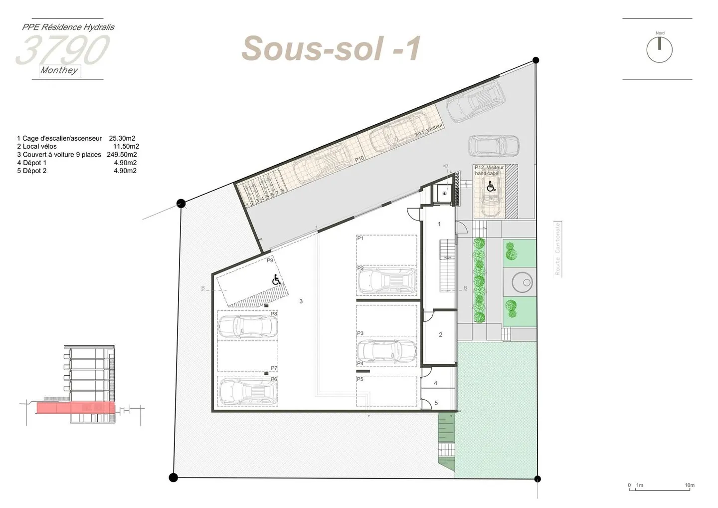 Investitionsmöglichkeit in Monthey - 2,5 neue Zimmer - Foto 3 von 5