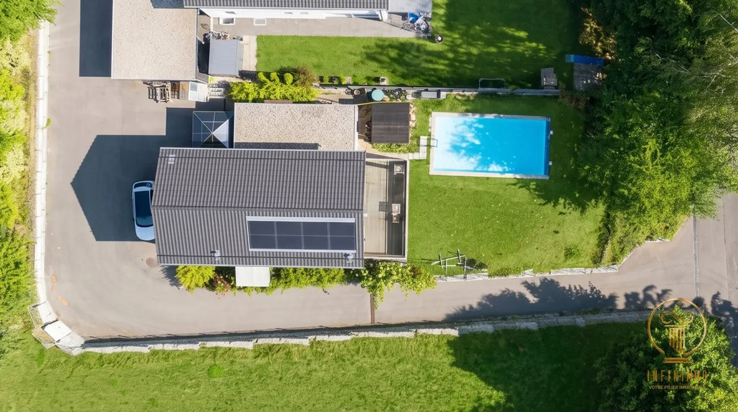 CARROUGE (VD), SELTENES OBJEKT! Einfamilienhaus mit 5,5 Zimmern und Blick auf den Moléson. - Foto 13 von 13