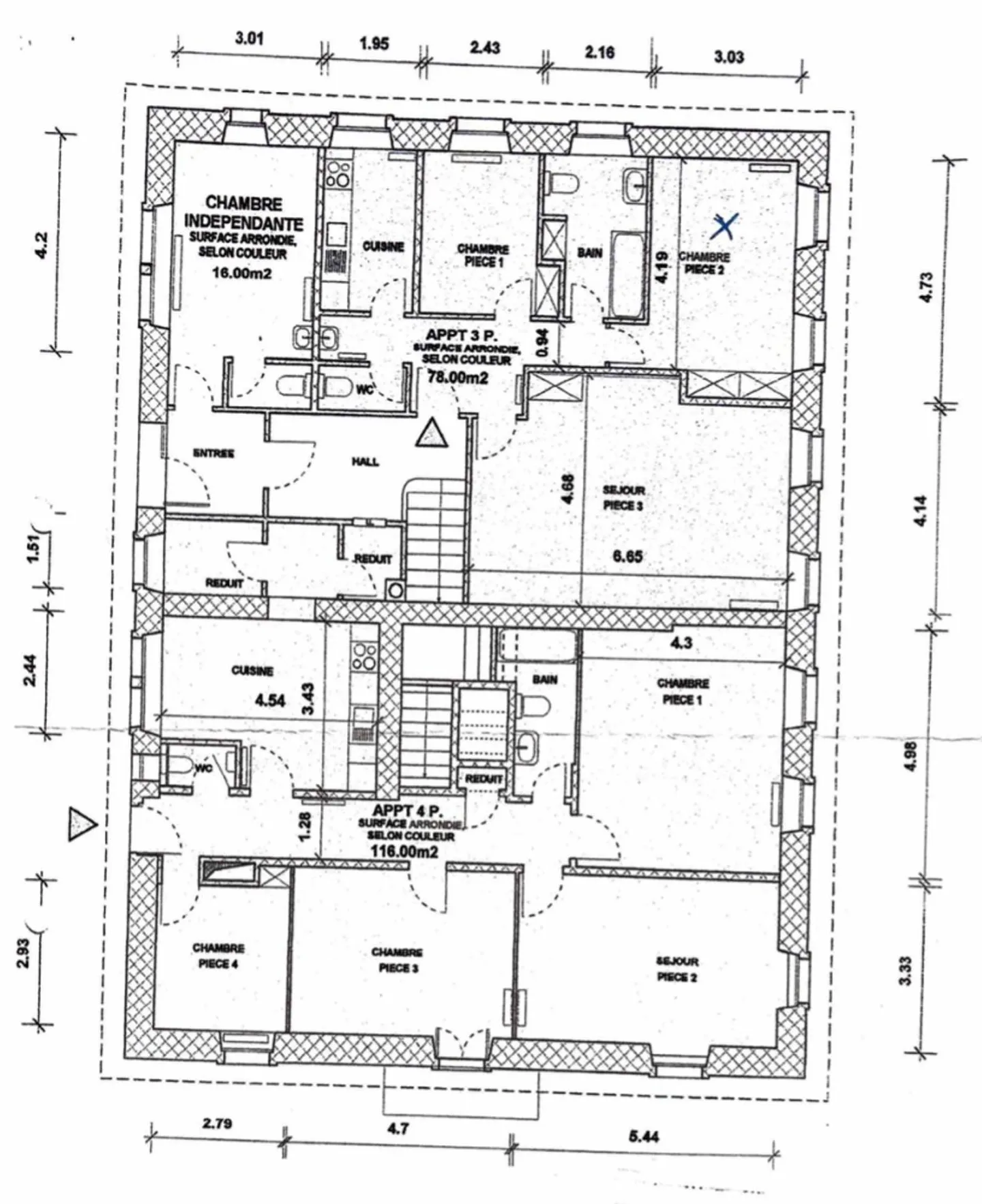 A BALLAIGUES - bel palazzo di rendimento con 5 appartamenti, 2 depositi e 9 posti auto - Foto 13 di 13