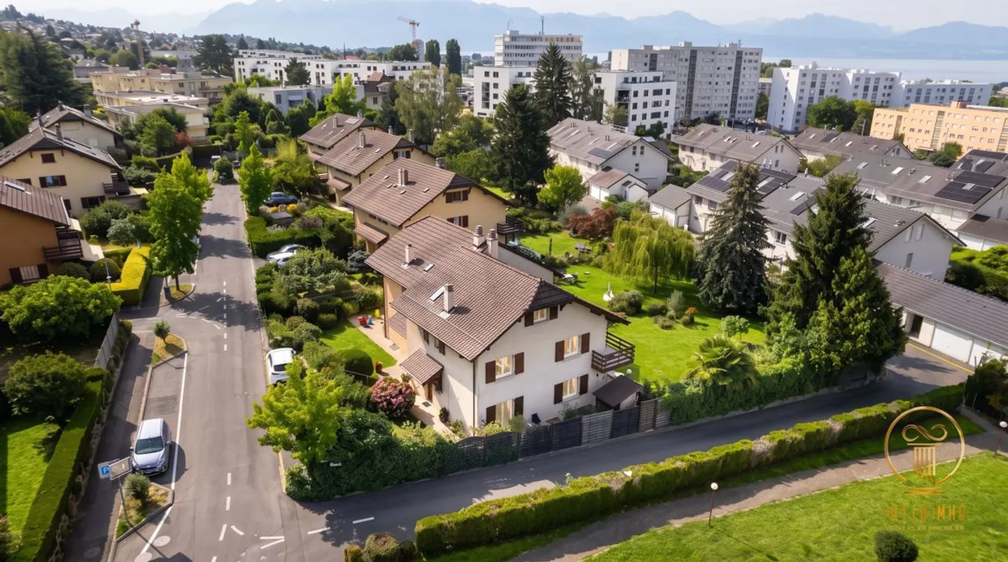 RENENS - Villa a schiera di 5,5 p. con grande giardino. Non registrata in una PPE. - Foto 11 di 13
