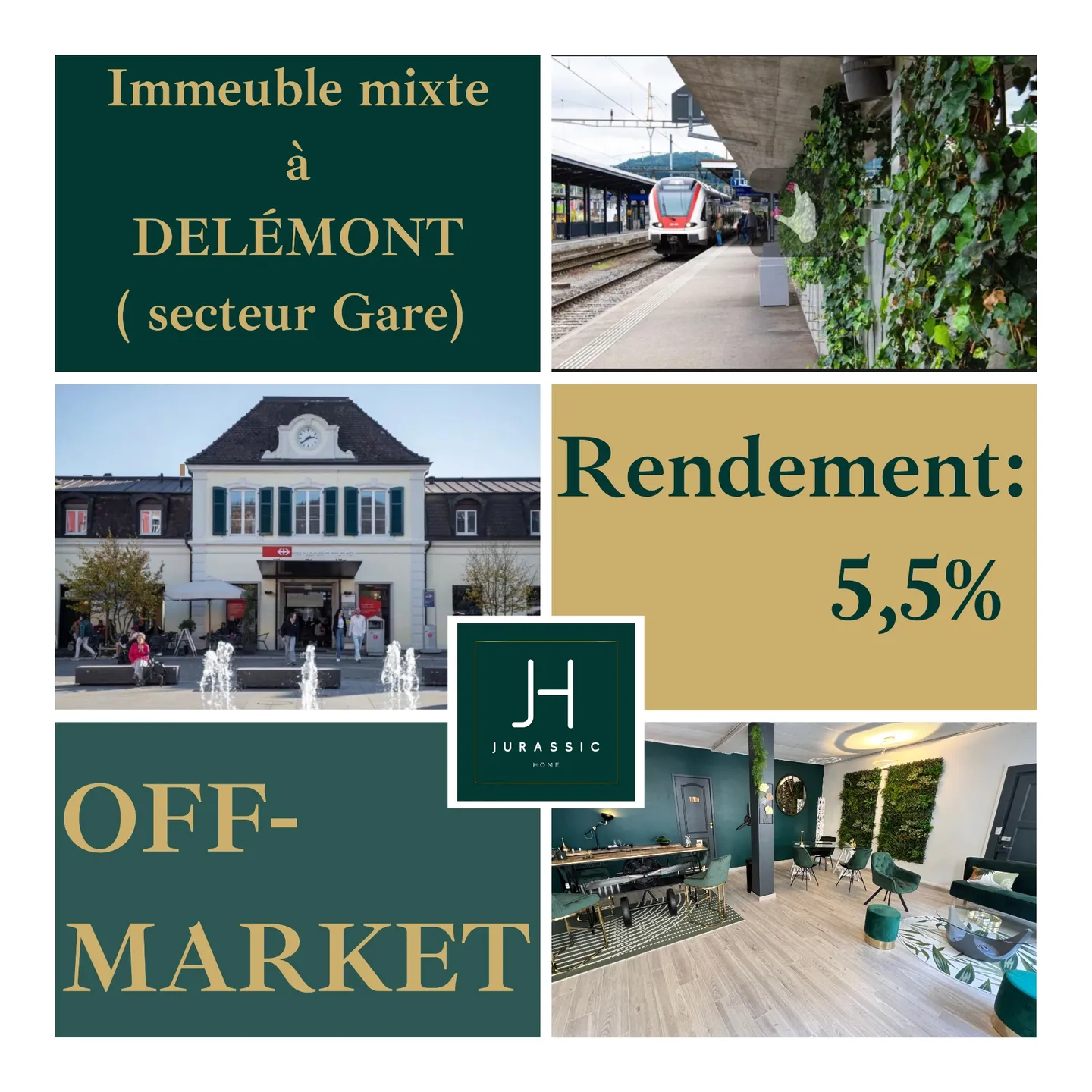 Immeuble de rendement du Delémont à 5,5% brut - premium emplacement - Photo 1 sur 1