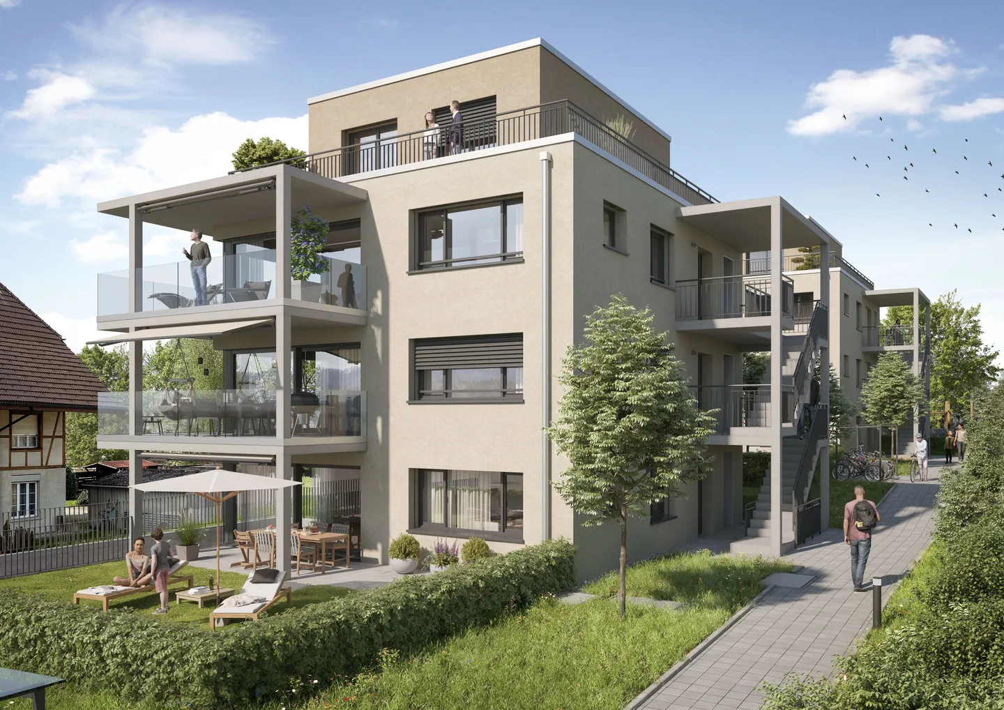 Nouvel appartement à Urtenen-Schönbühl – haut de gamme, moderne, déjà en construction - Photo 5 sur 7