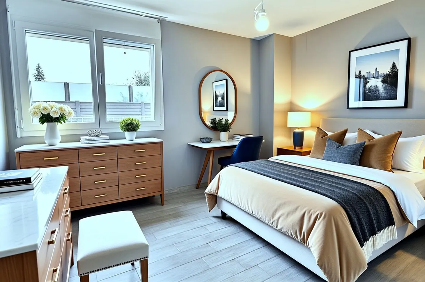 Bel et spacieux appartement, finitions de qualité, deux terrasses, possibilité de créer une troisième chambre. - Photo 5 sur 8