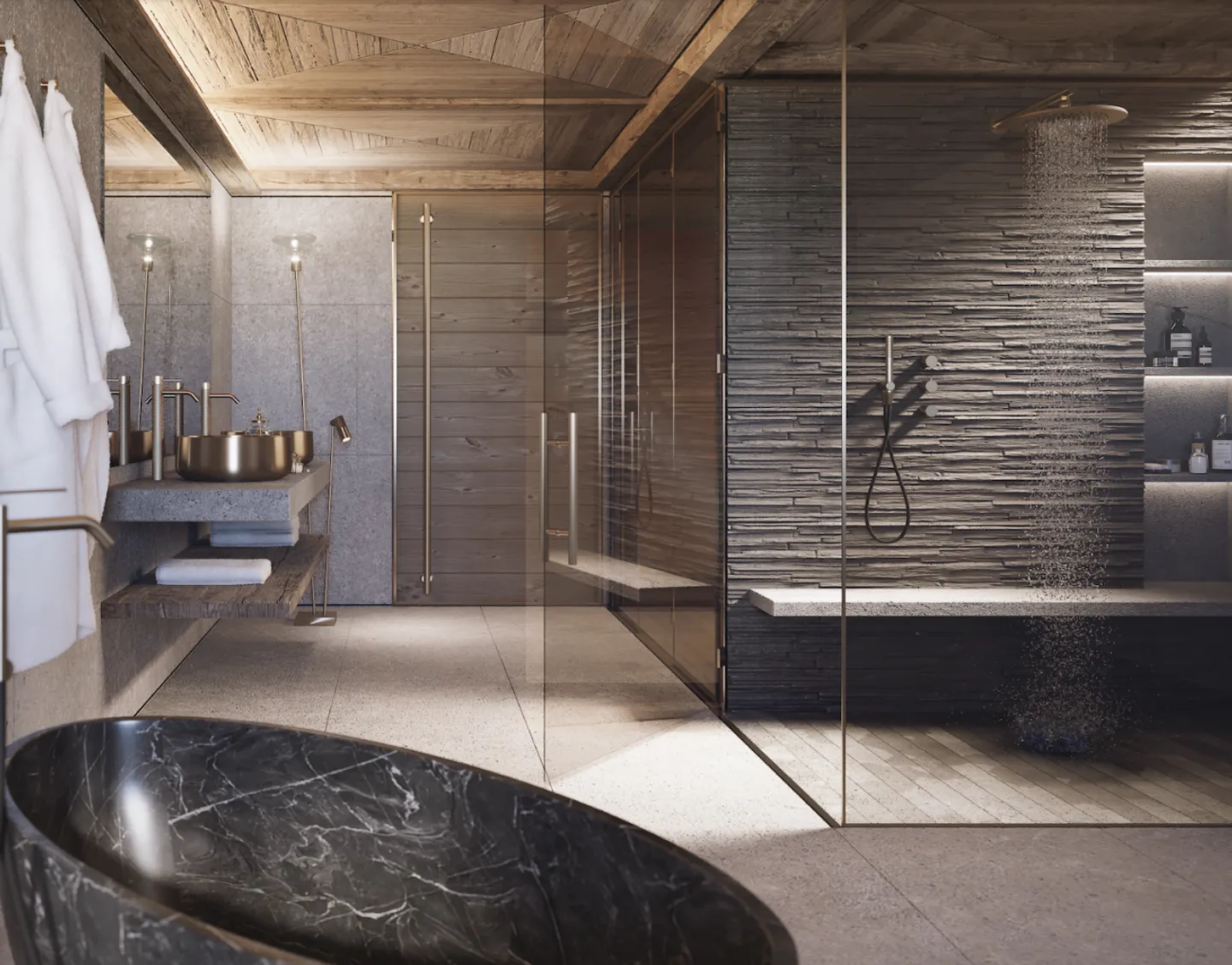 Eine außergewöhnliche Wohnung im Herzen von Gstaad - Foto 8 von 13