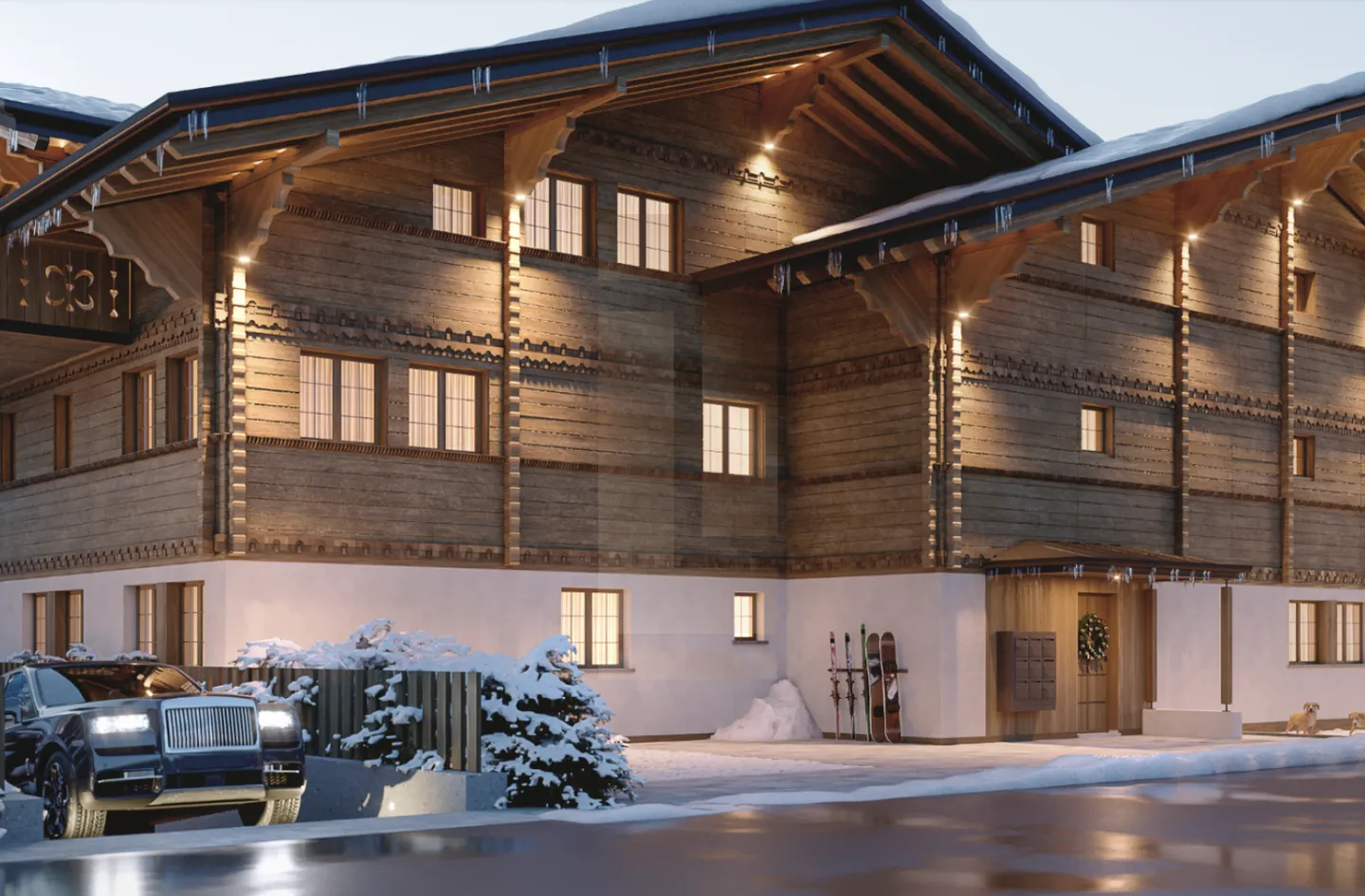 Eine außergewöhnliche Wohnung im Herzen von Gstaad - Foto 2 von 13