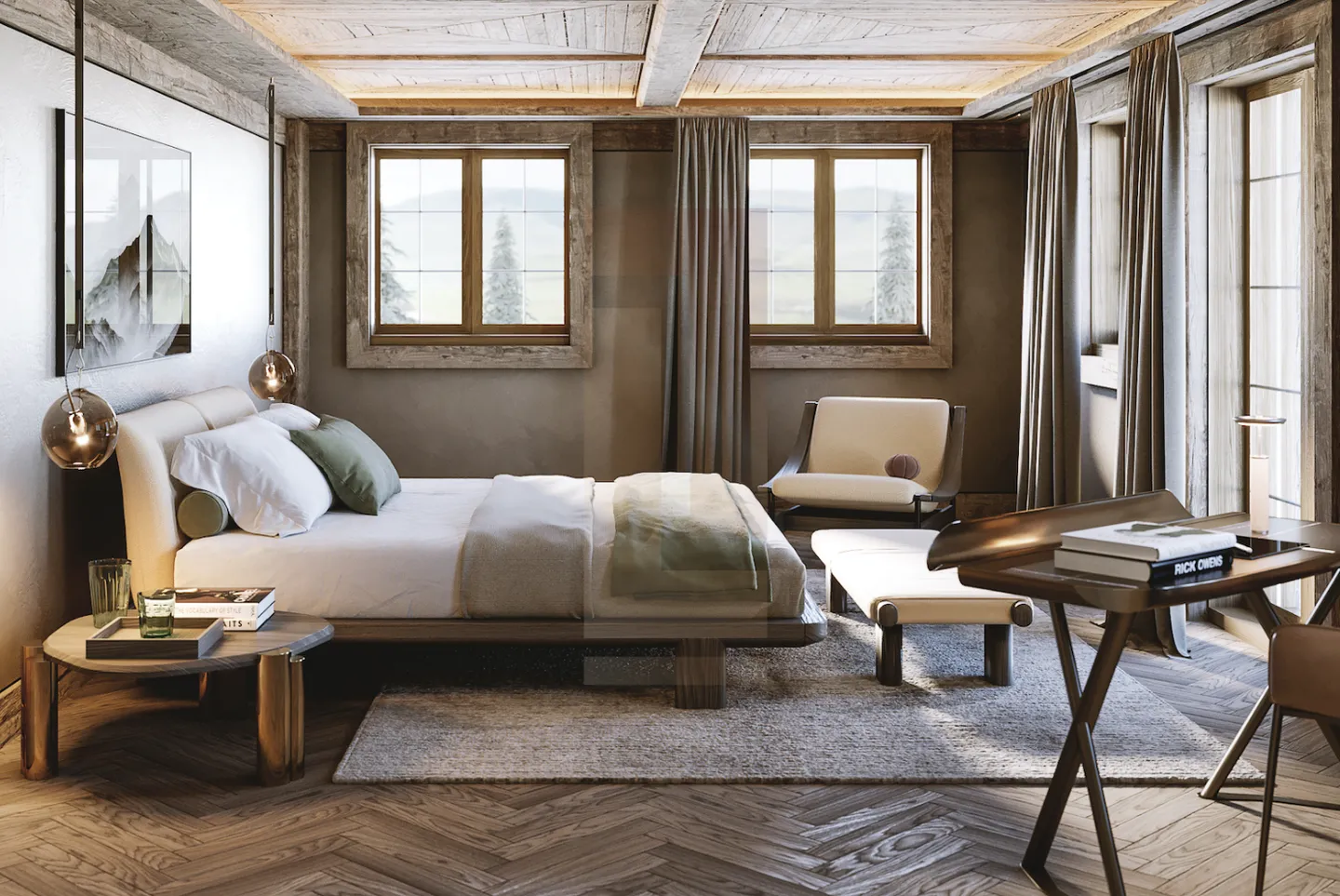 Eine außergewöhnliche Wohnung im Herzen von Gstaad - Foto 6 von 13