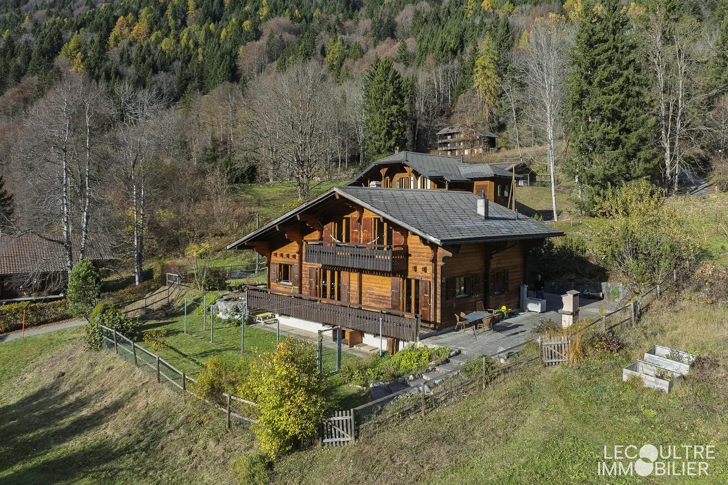 Les Plans-sur-Bex - Individuelles Chalet mit 6,5 Zimmern - Foto 2 von 13