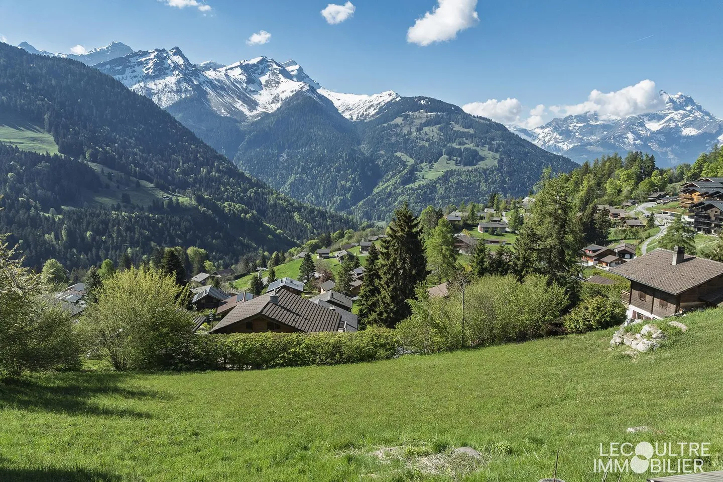 Gryon - Baugrundstück nur wenige Schritte von den Annehmlichkeiten entfernt - Foto 1 von 3