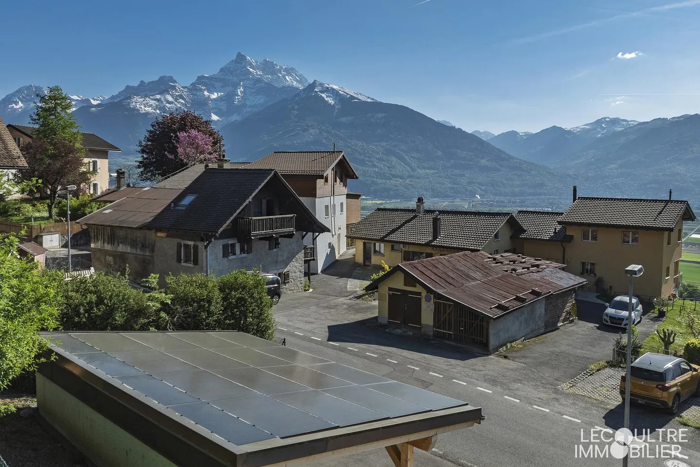 Antagnes / Ollon - Baugrundstück von 893 m2 mit Carport - Foto 3 von 5
