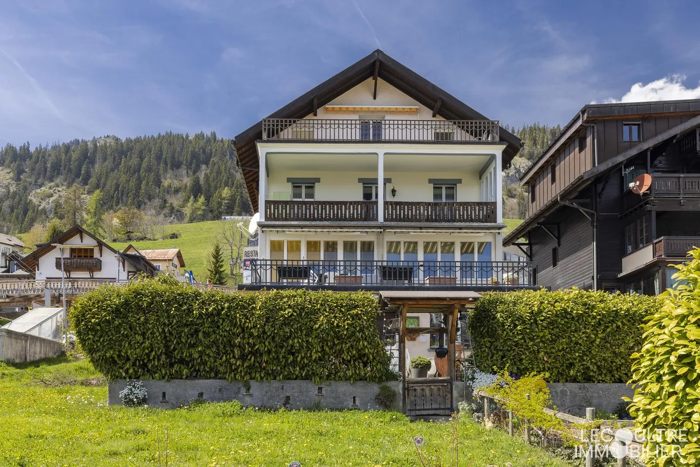 Leysin - 4.5-Zimmer-Wohnung mit 20 m2 Balkon - Foto 3 von 9