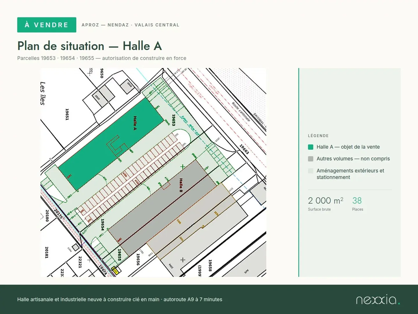 New artisanal and industrial hall 2,000 m² — Aproz (Nendaz) - Photo 2 of 2