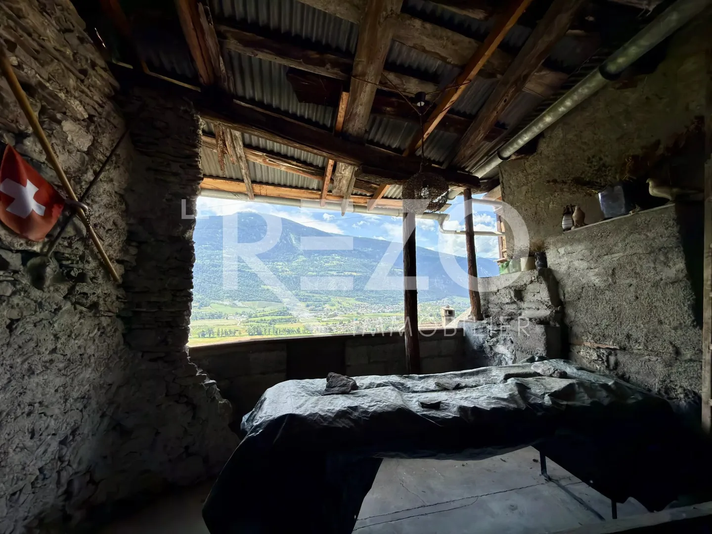 Maison de village 2,5 pièces avec dépendances de 30m2. Ollon, VS. - Foto 6 von 13