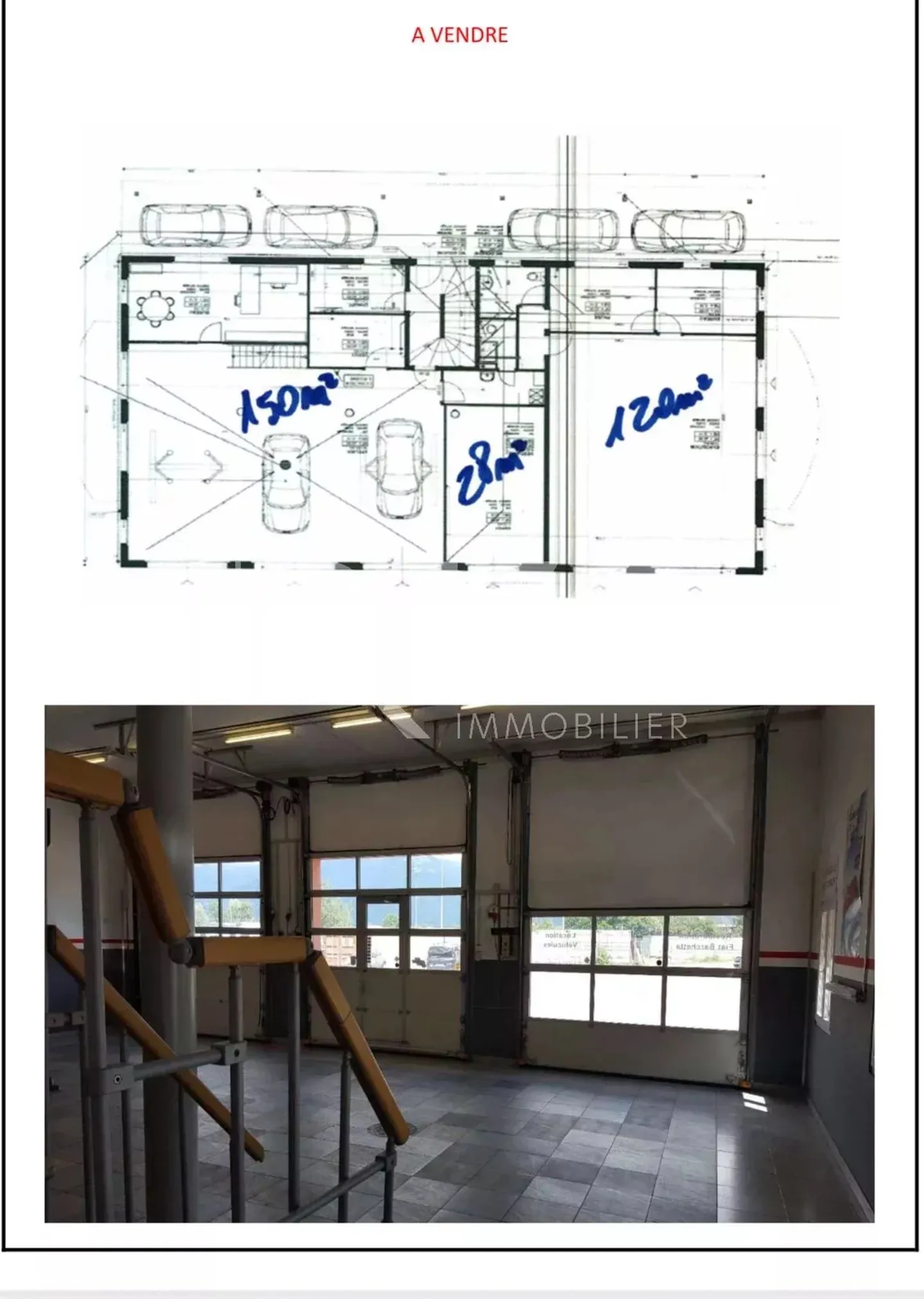Arcade 120 m² su 2 livelli con soppalco e 3 posti auto - Foto 6 di 6