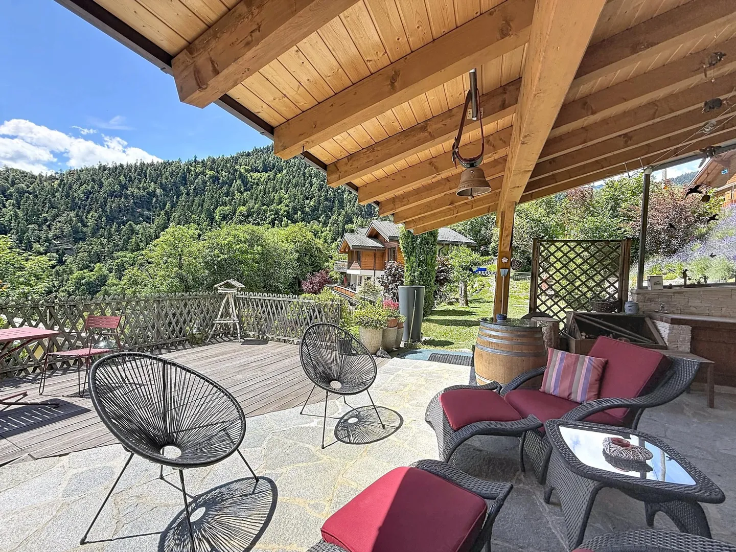 Charming family villa with covered terrace and exceptional view in Chamoson - Photo 13 of 13