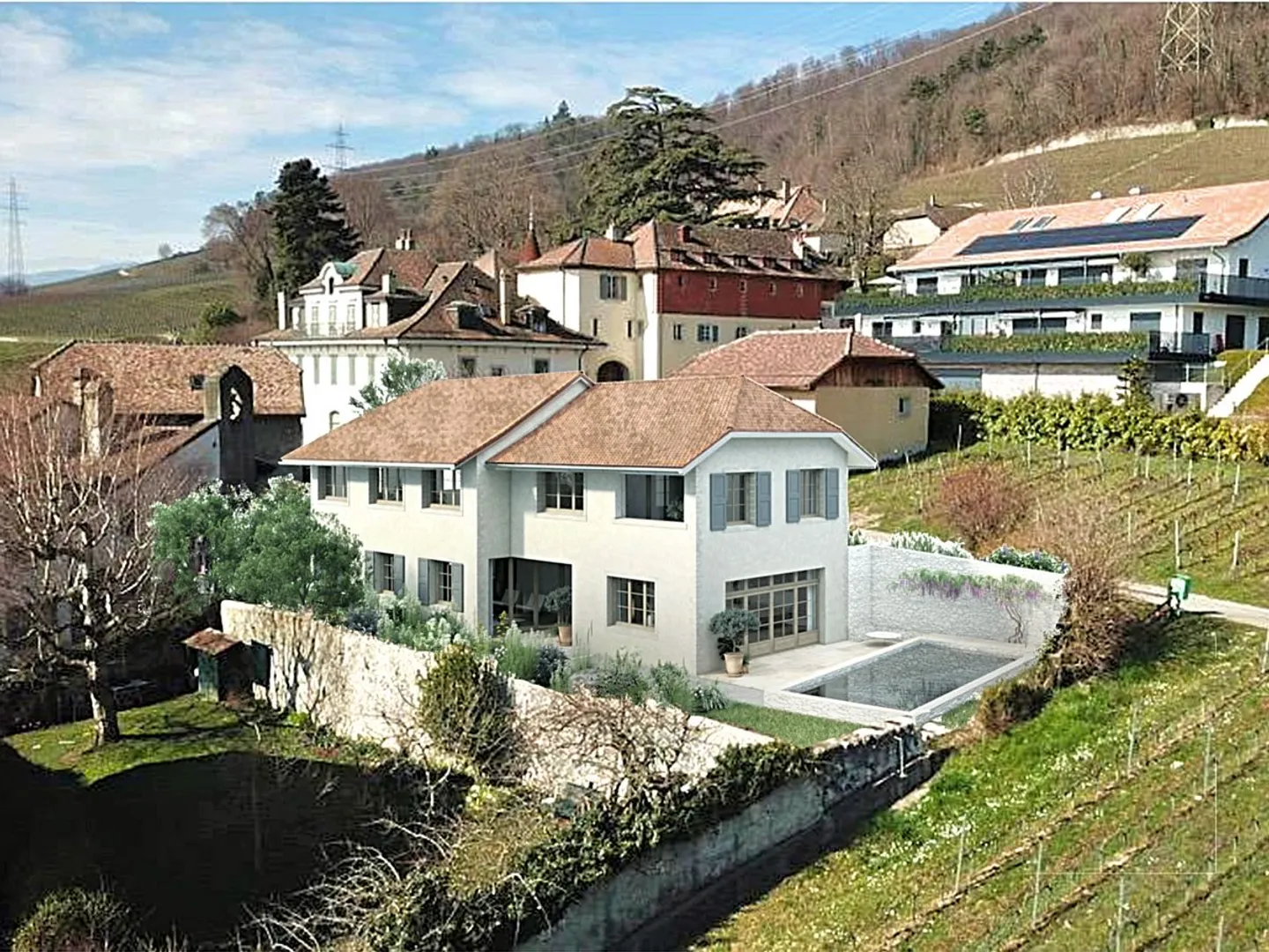 Minergie-Villa mit Aussicht und Weinberg - Foto 2 von 9