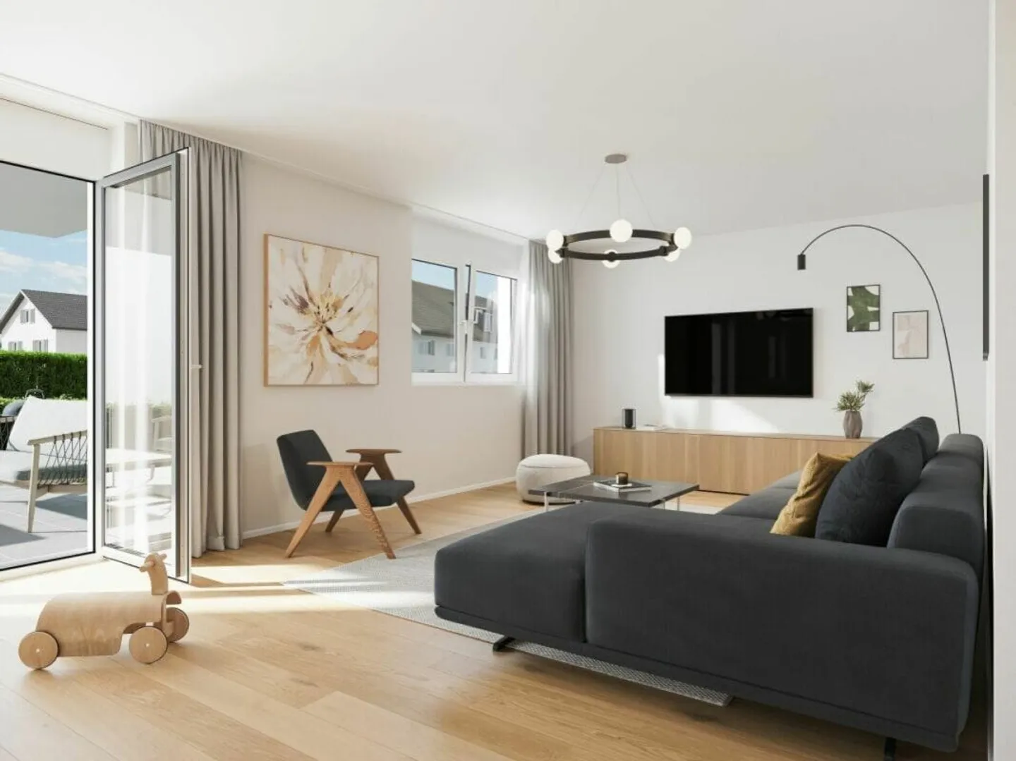 Proprietà con giardino: Appartamento di 4.5 locali di alta qualità - modelli di acquisto flessibili disponibili - Foto 1 di 9