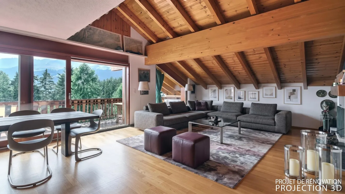 Exklusivität. Crans, Duplex-Penthouse mit 5,5 Zimmern und Aussicht - Foto 4 von 13