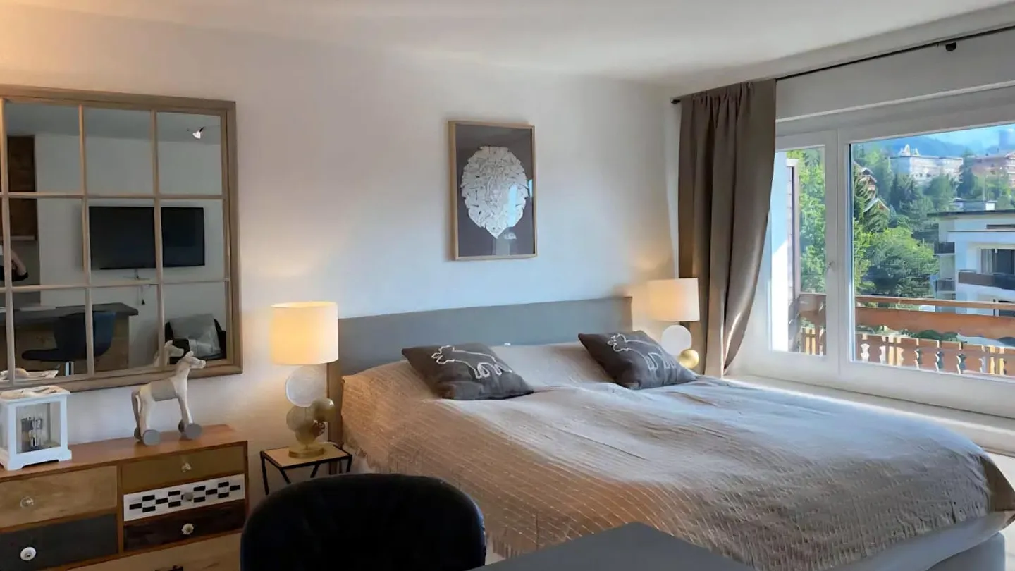 Exklusivität. Crans Zentrum. Vollständig renoviertes Studio im Dachgeschoss - Foto 1 von 10