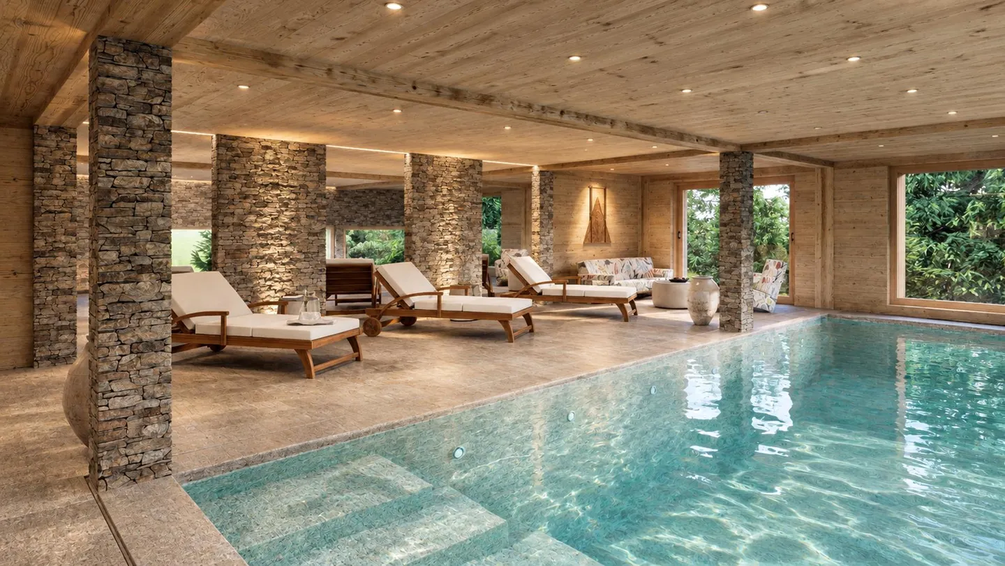 Exklusivität. Crans, im Bau: Luxus-Chalet mit Innenpool - Foto 13 von 13