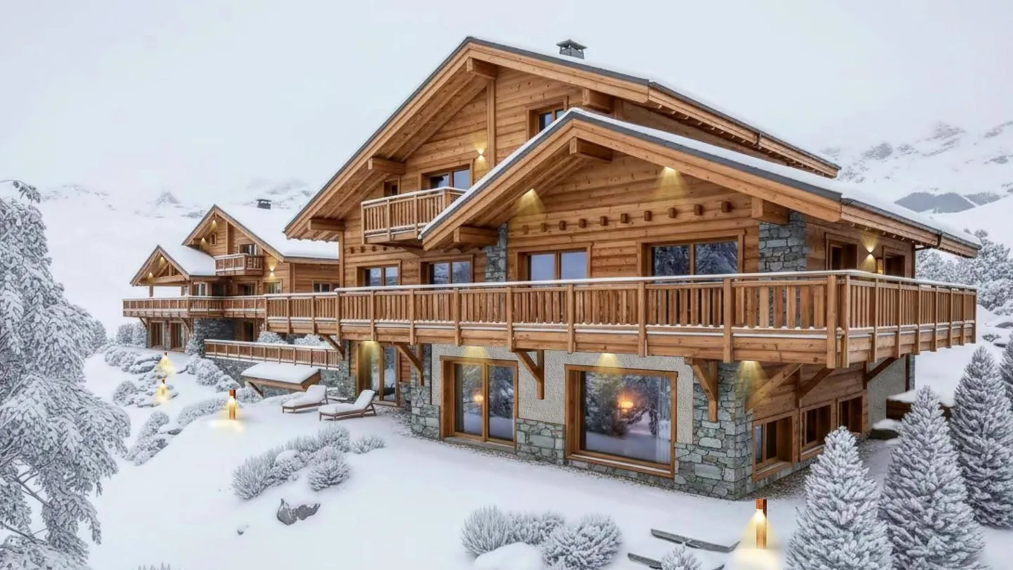 Exclusivité. Crans, en cours de construction : chalet de luxe avec piscine intérieure - Photo 1 of 11