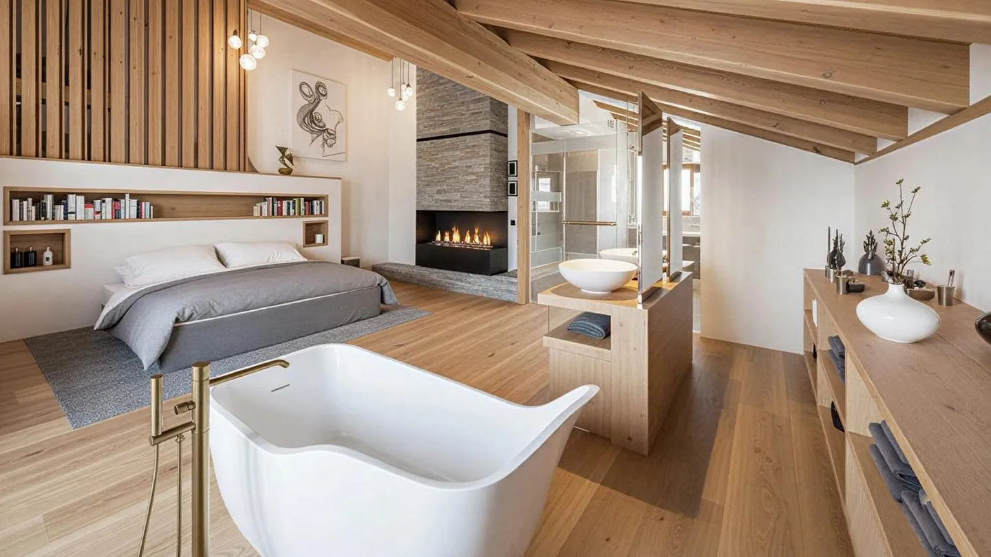 Exclusivité. Crans, en cours de construction : chalet de luxe avec piscine intérieure - Photo 8 of 11