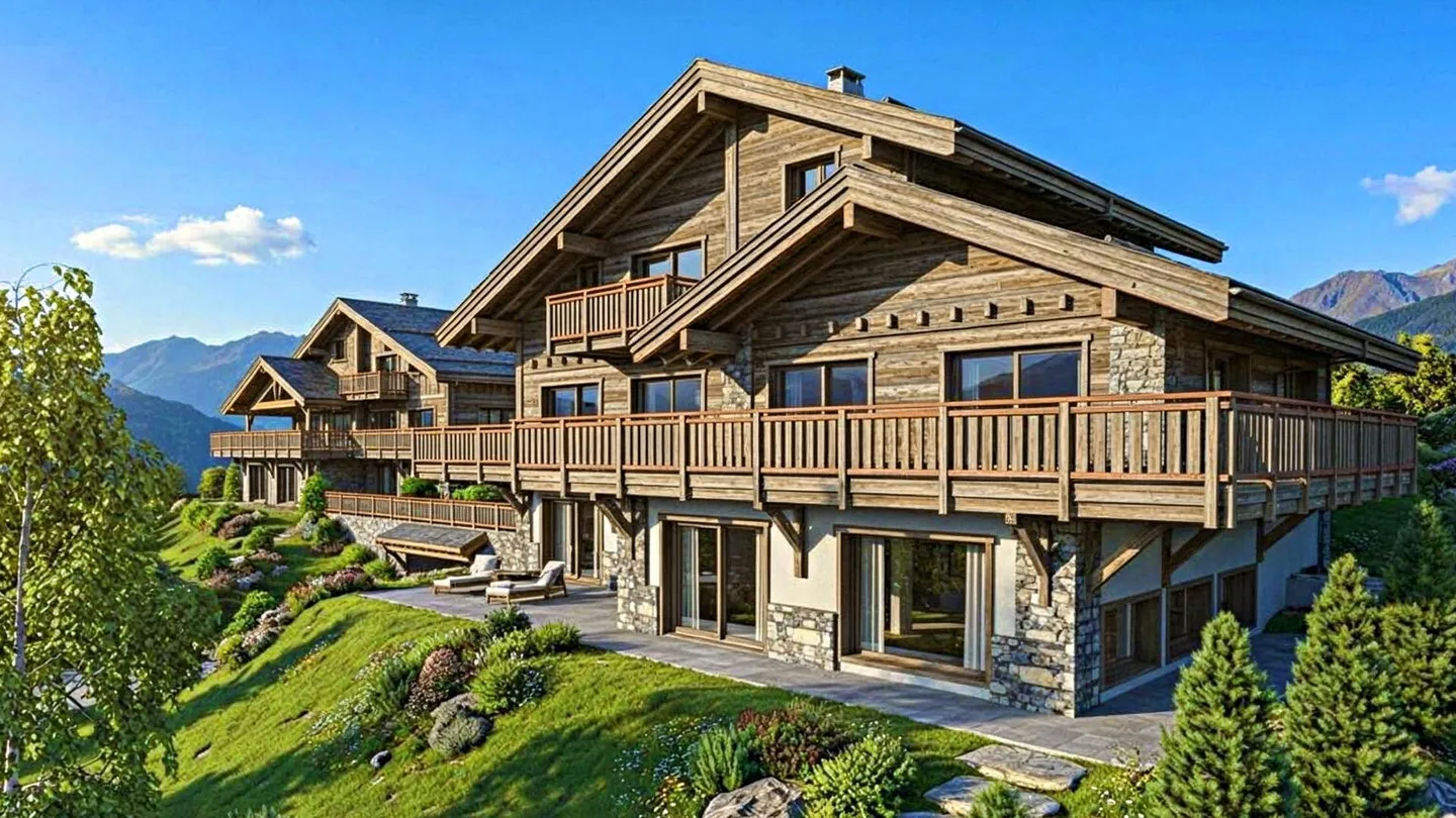 Exclusivité. Crans, en cours de construction : chalet de luxe avec piscine intérieure - Photo 9 of 11