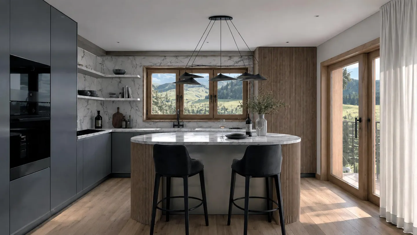Exklusivität. Crans, im Bau: Luxus-Chalet mit Innenpool - Foto 7 von 13