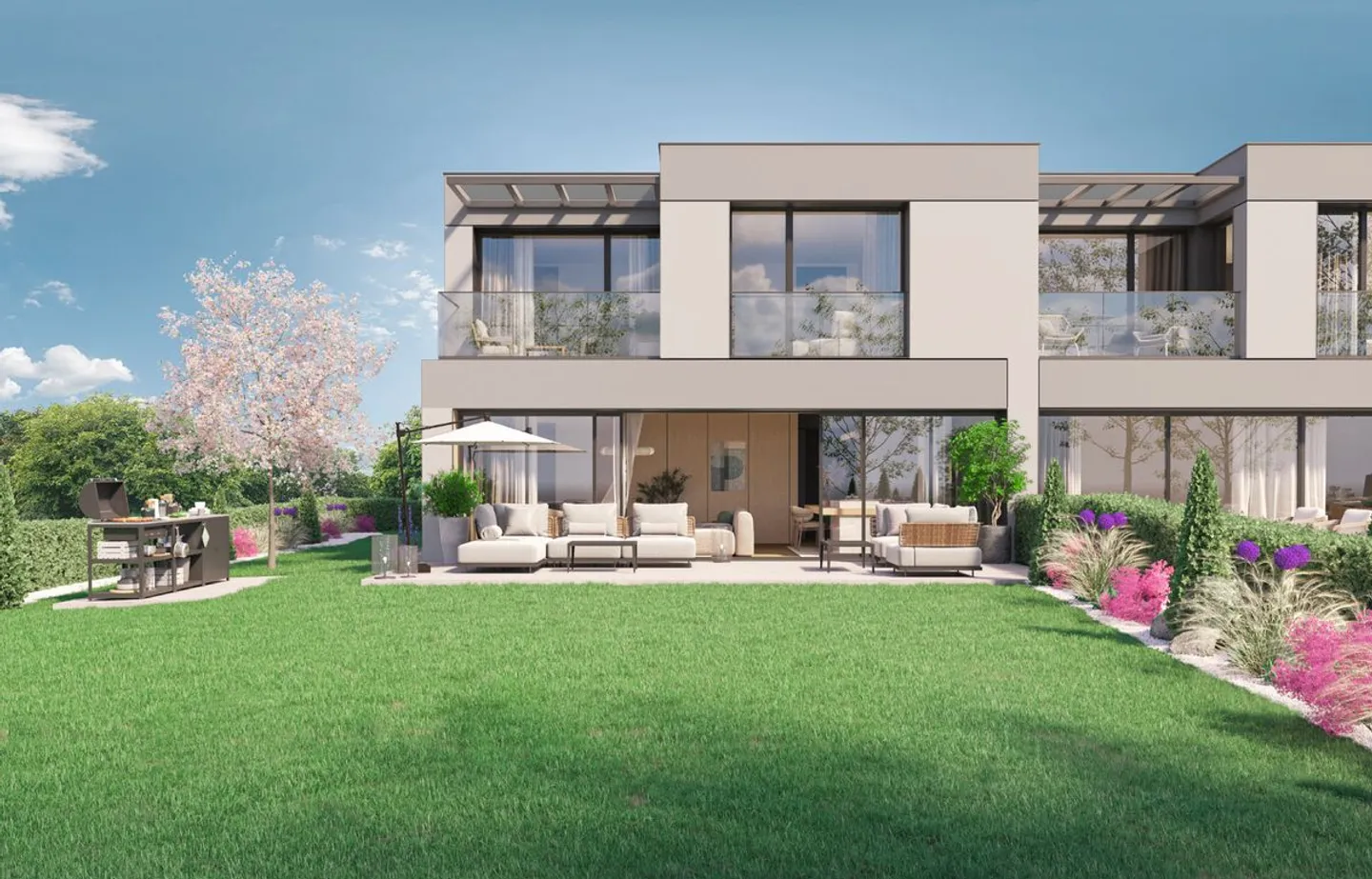 Heiliges Land, neue Minergie-Promotion, zeitgenössische Doppelvilla - Foto 2 von 4