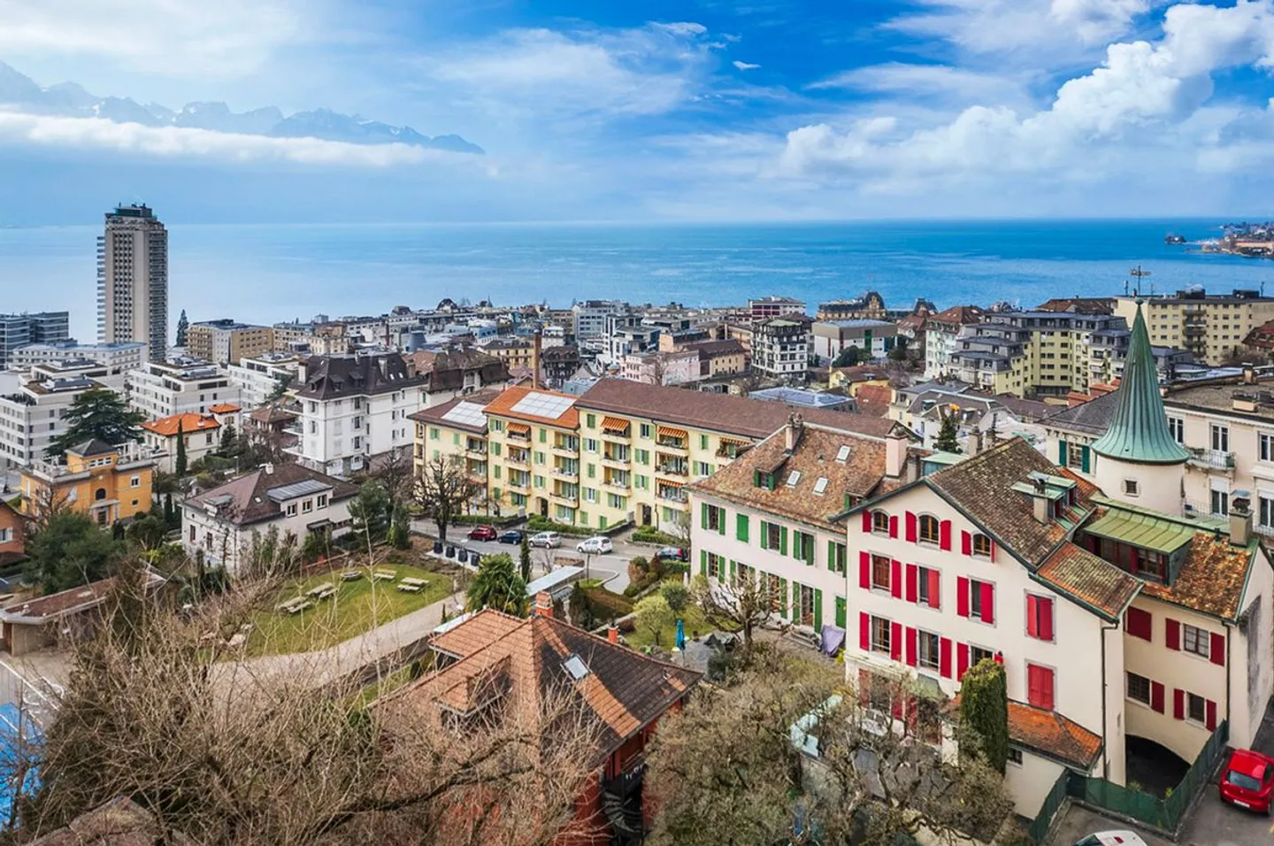 Spazioso appartamento di 3,5 locali con vista sui tetti di Montreux - Foto 8 di 9