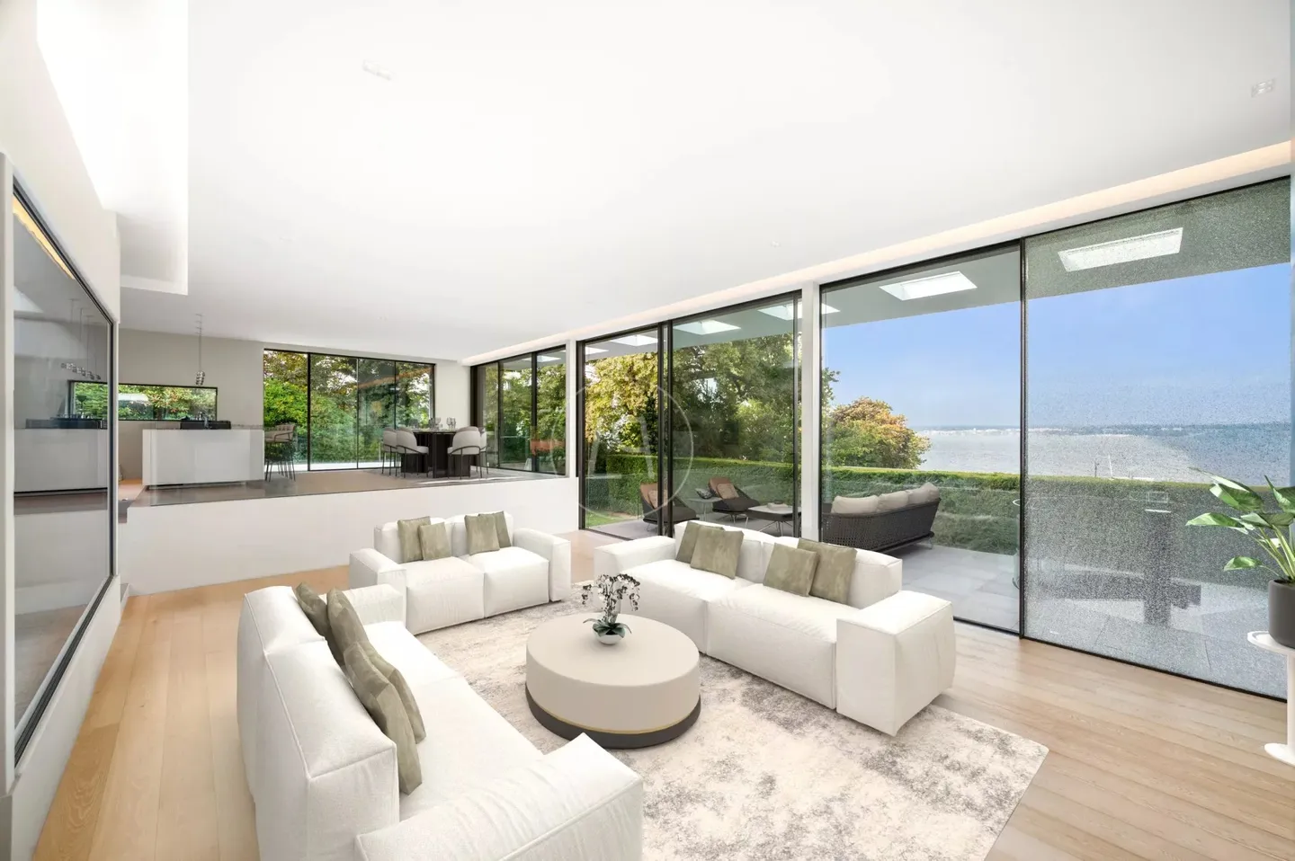 Villa contemporaine d'exception, vue et accès privé au lac,rive gauche - Photo 5 sur 13