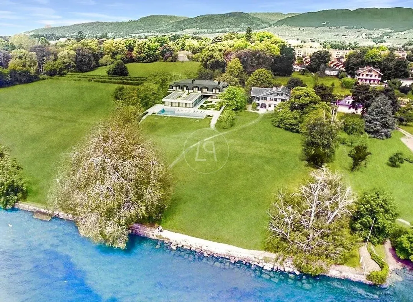 Projekt für eine moderne Luxusimmobilie am See, Rolle - Foto 1 von 13