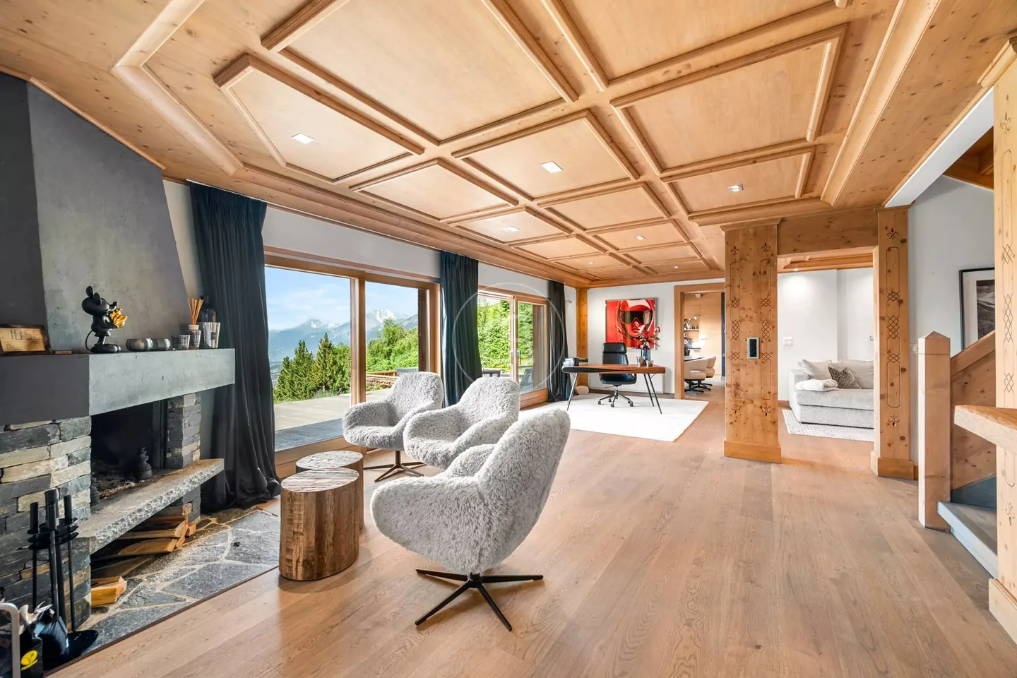 Superbo chalet con vista panoramica a Crans/Lens - Foto 9 di 13