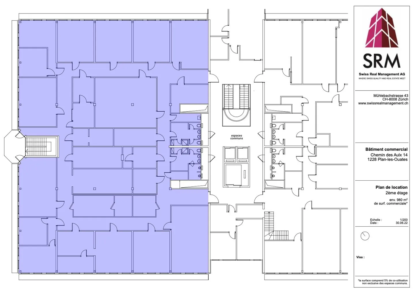 980m2 Laboratorien im 2. Stock des CTN 14 in Plan-les-Ouates - Foto 2 von 11