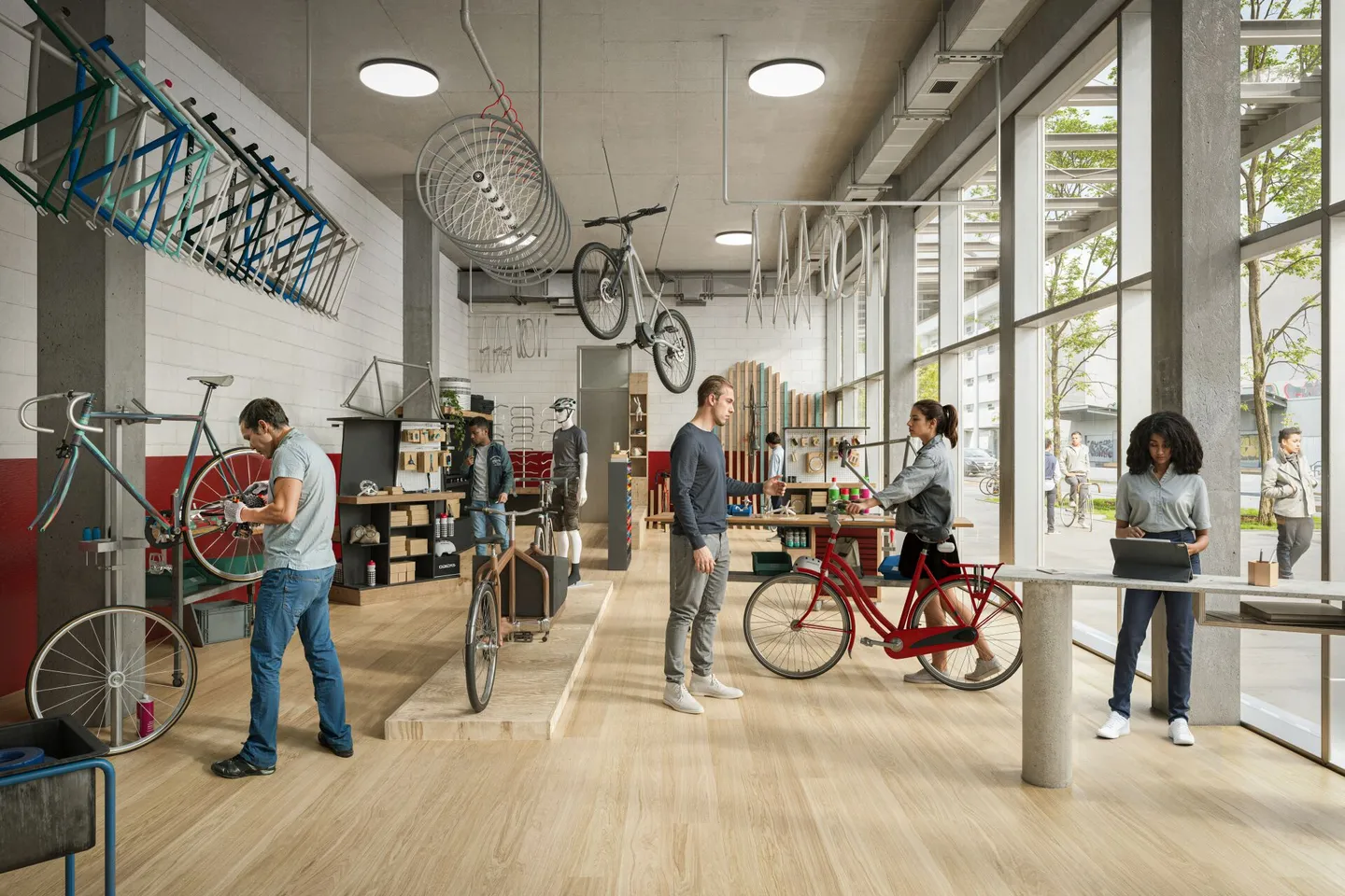 Volta Basel - Attractive commercial space (A130, service) in the new construction project Volta Basel - Photo 1 of 5