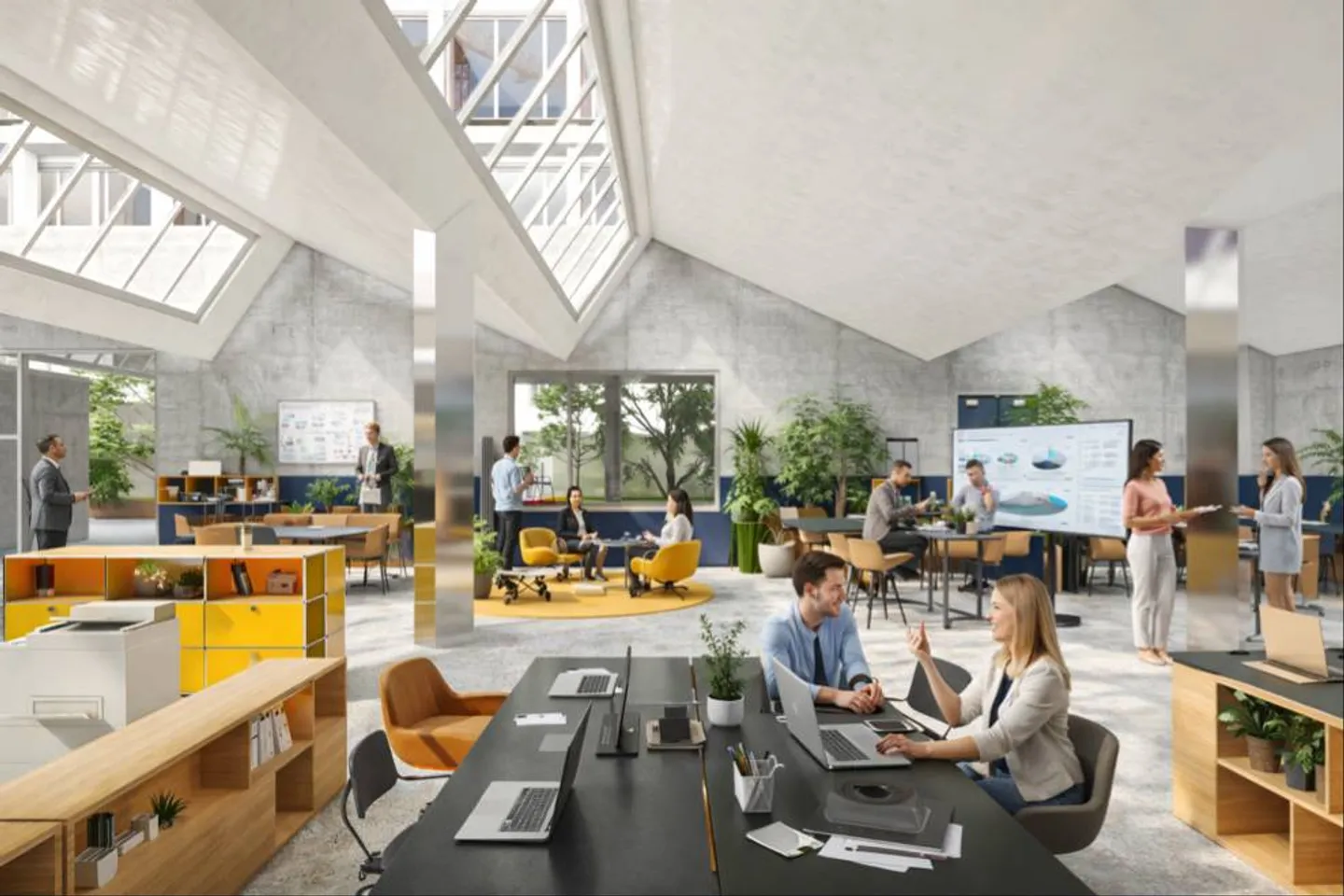Espace commercial polyvalent avec hall de shed spacieux (340m²) et bureau (70m²) à Bâle - Photo 2 sur 12