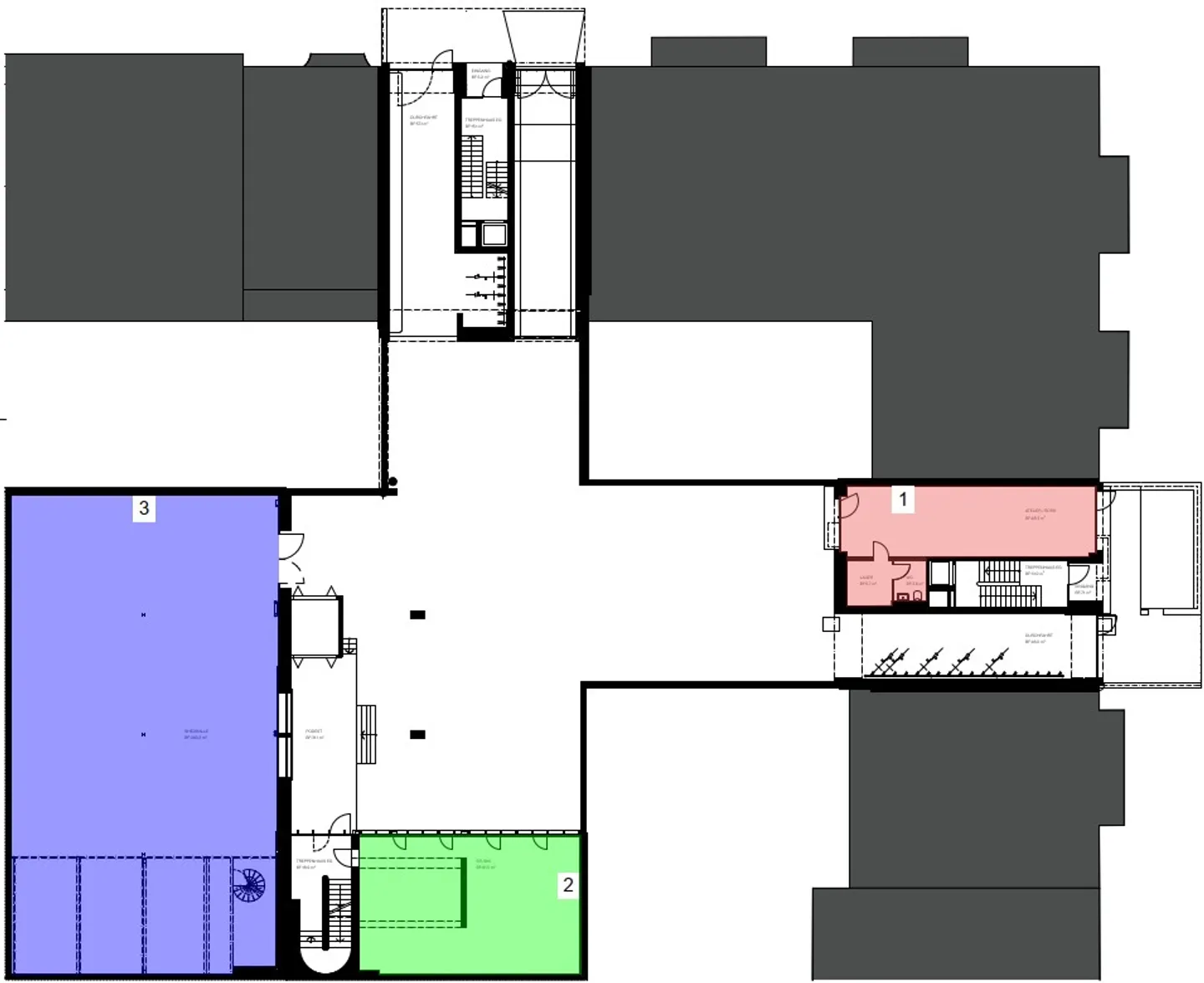 Bureau, studio ou atelier agrandi de 48m² à Bâle - Photo 2 sur 2