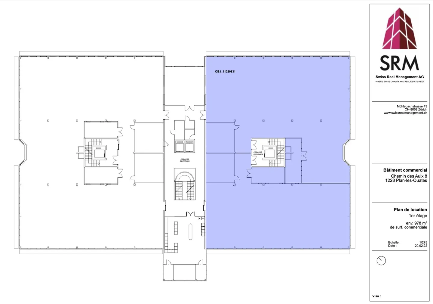 Magnificent premises of approx. 978m2 on the 1st floor of CTN 8 - Photo 3 of 6