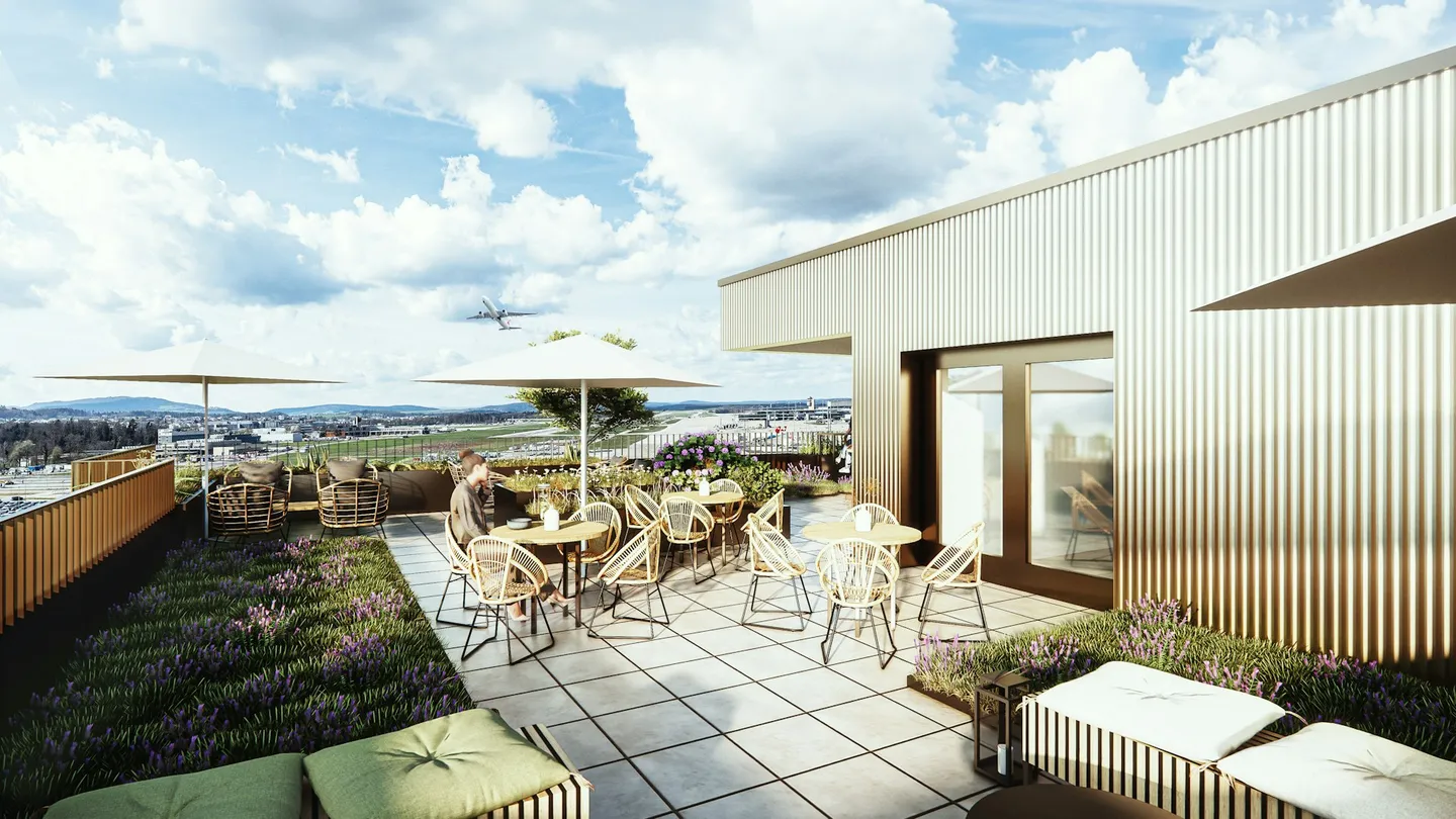 Modernes Büro mit Terrasse - Foto 4 von 5