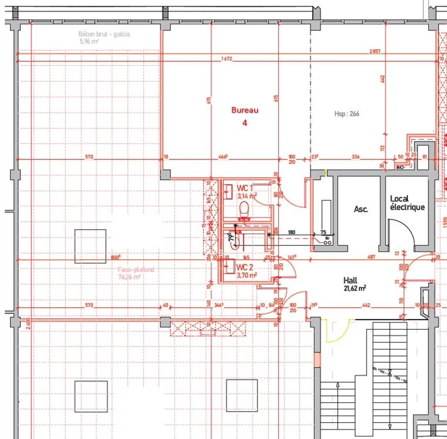 69m2 große Fläche zu vermieten. - Foto 3 von 8