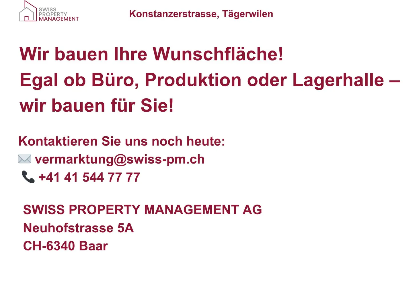 Flexible Gewerbefläche in Tägerwilen - Foto 1 von 1