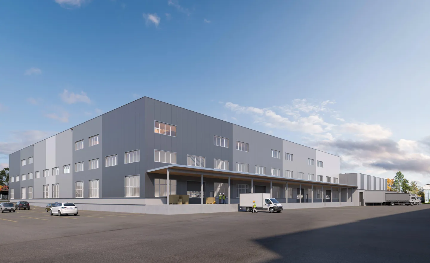 Newly built industrial hall with 5000 m² approved & flexible use - Photo 2 of 3