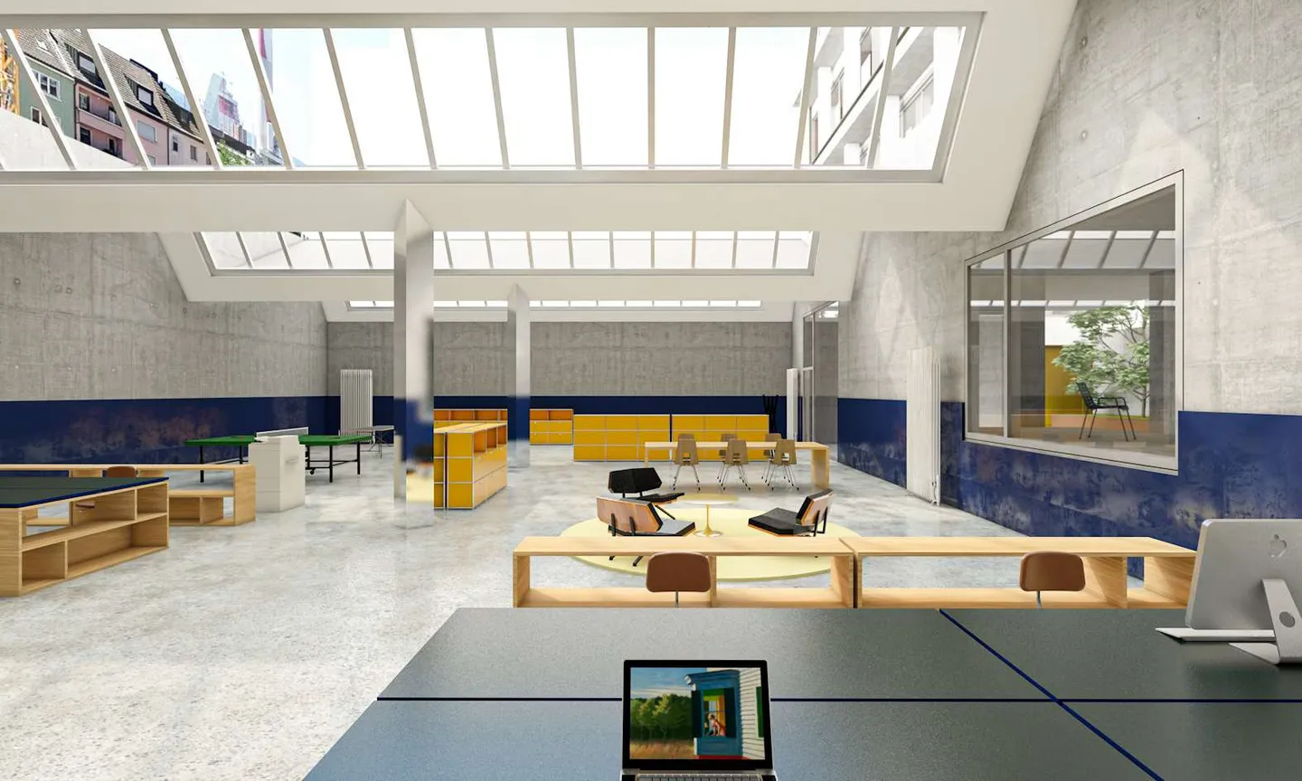 Espace commercial polyvalent avec hall de shed spacieux (340m²) et bureau (70m²) à Bâle - Photo 12 sur 12